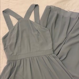 Lulu’s Air of Romance Light Blue Maxi Dress